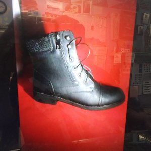 dream pairs peakk black lace up ankle boots 8.5m